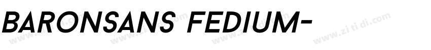 BaronSans fedium字体转换